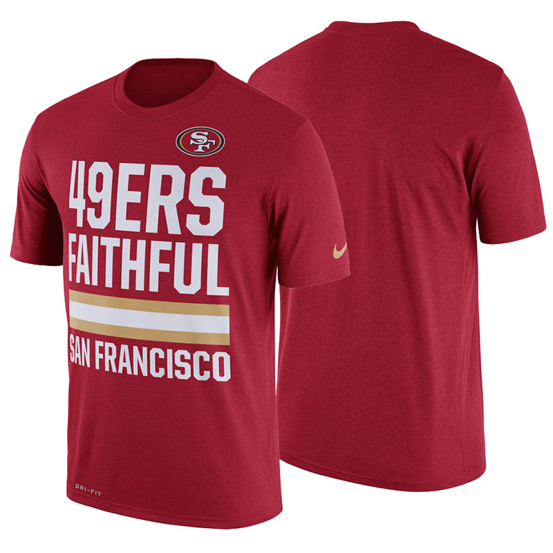 San Francisco 49ers Scarlet Legend Local Fans Performance T-Shirt