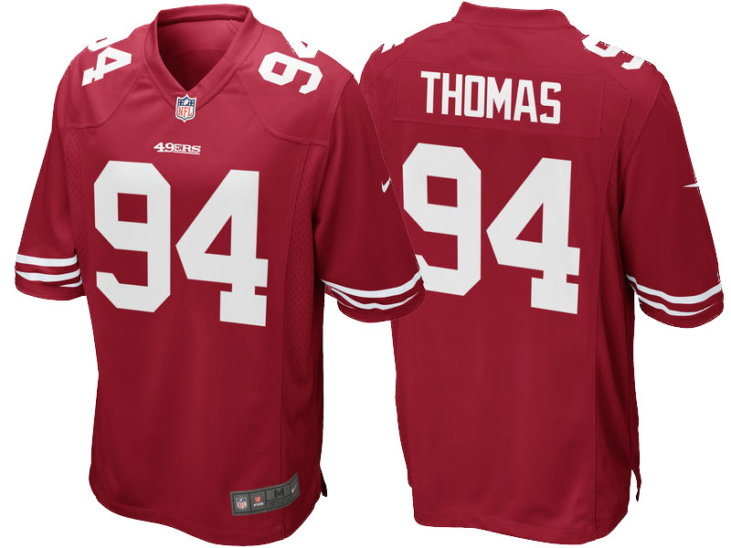 San Francisco 49ers Solomon Thomas Scarlet 2017 Draft Pick Game Jersey