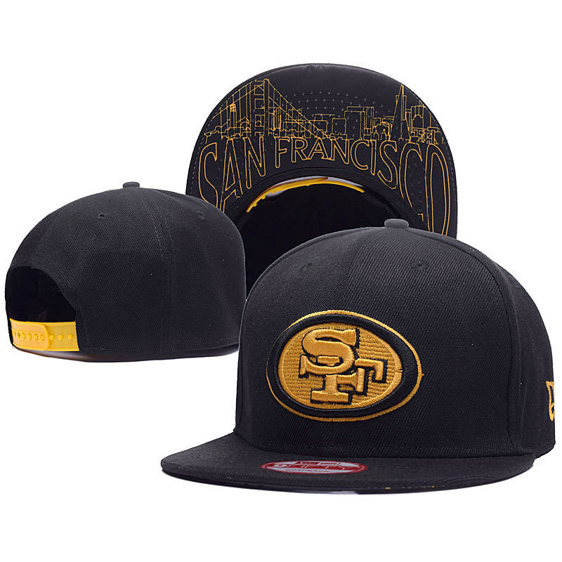 San Francisco 49ers New Era Black/Gold Super Bowl 50 Gold Collection 9FIFTY Adjustable Hat