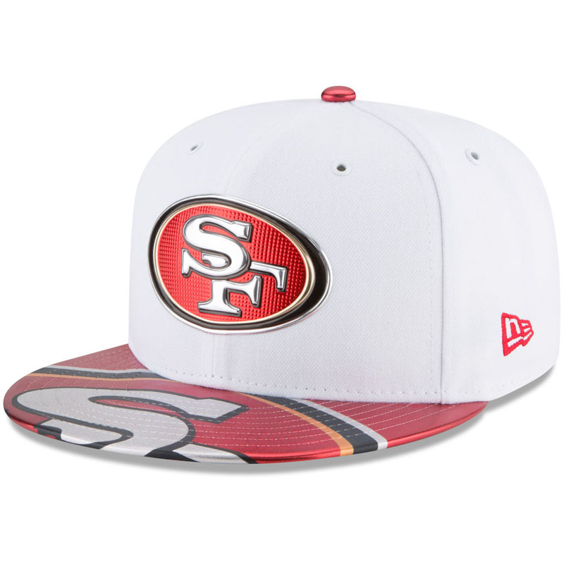 San Francisco 49ers White 2017 NFL Draft Official On Stage 59FIFTY Fitted Hat