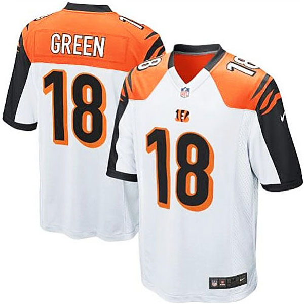 Mens Cincinnati Bengals #18 AJ Green Nike White Game Jersey