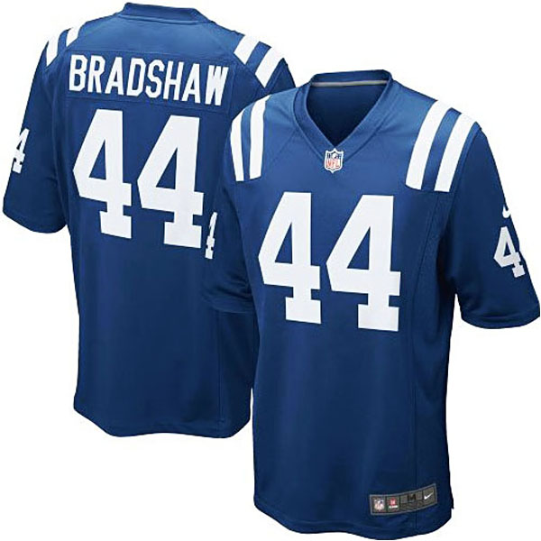 Mens Indianapolis Colts #44 Ahmad Bradshaw Nike Royal Blue Game Jersey