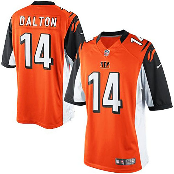 Men's Cincinnati Bengals #14 Andy Dalton Nike Orange Limited Jersey