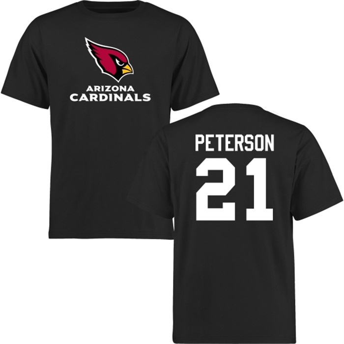 Arizona Cardinals #21 Patrick Peterson Black Name & Number Wordmark T-shirt