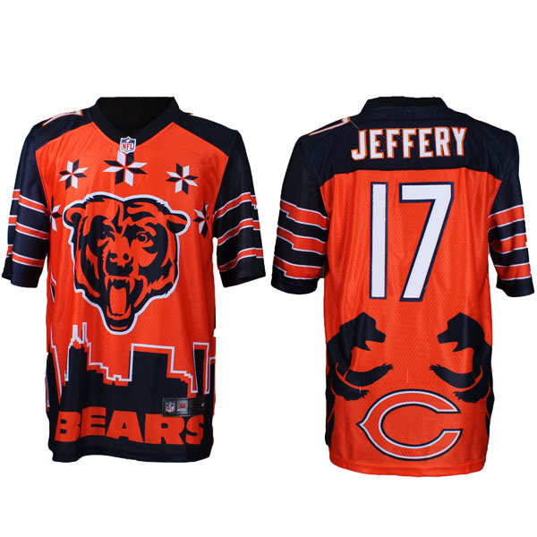 Chicago Bears #17 Alshon Jeffery Noble Fashion Elite Jersey