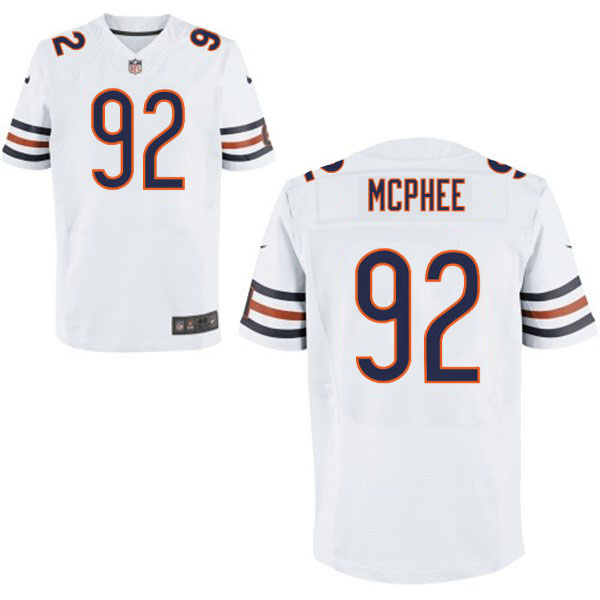 NFL Chicago Bears #92 Pernell McPhee Elite White Jersey