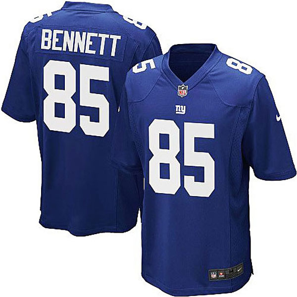 Mens New York Giants #85 Bennett Nike Royal Blue Game Jersey