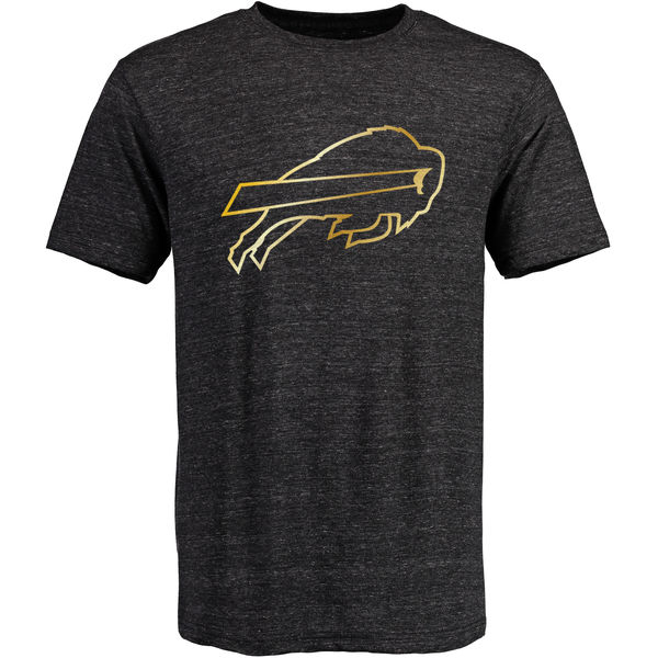 Buffalo Bills Pro Line Black Gold Collection Tri-Blend T-Shirt