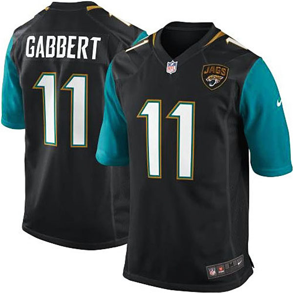 Mens Jacksonville Jaguars #11 Blaine Gabbert Nike Black Game Jersey