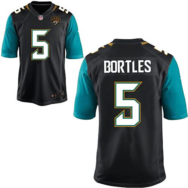 Mens Jacksonville Jaguars #5 Blake Bortles Nike Black Game Jersey