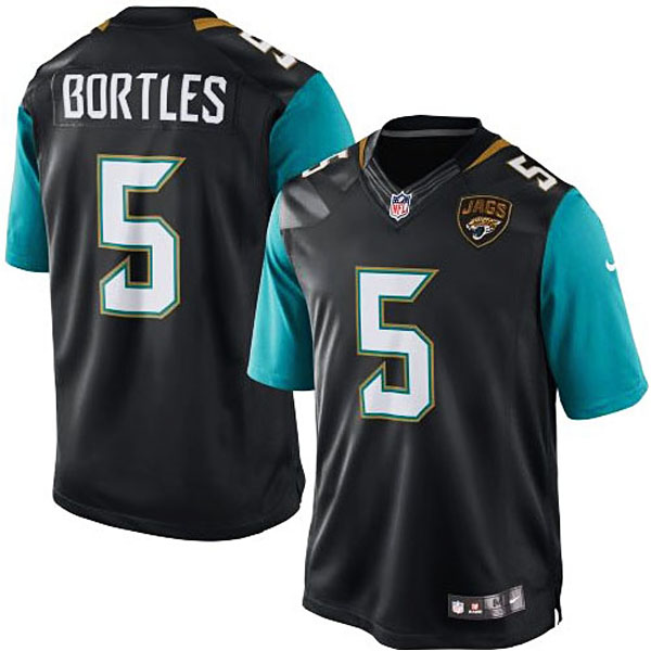 Mens Jacksonville Jaguars #5 Blake Bortles Nike Black Limited Jersey