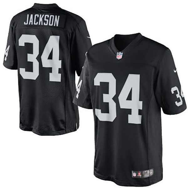 Mens Nike Bo Jackson Black Oakland Raiders #34 Retired Player Limited Jersey