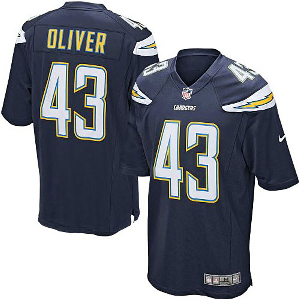 Mens San Diego Chargers #43 Branden Oliver Nike Navy Blue Game Jersey