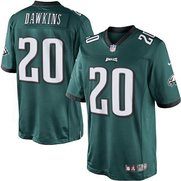 Mens Nike Brian Dawkins Midnight Green Philadelphia Eagles #20 Retired Player Limited Jersey