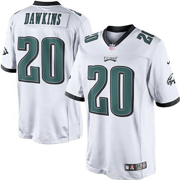 Mens Nike Brian Dawkins White Philadelphia Eagles #20 Retired Player Limited Jersey