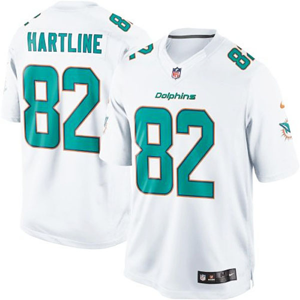 Nike Brian Hartline Miami Dolphins #82 Limited Jersey - White