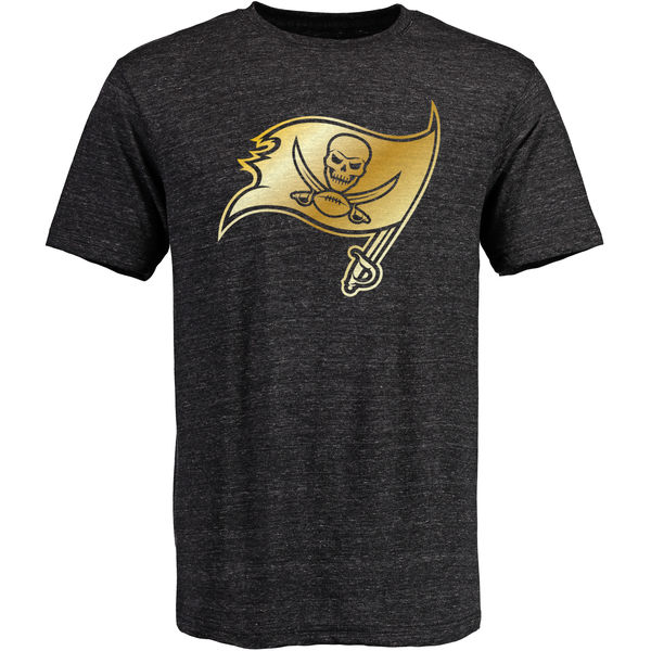 Tampa Bay Buccaneers Pro Line Black Gold Collection Tri-Blend T-Shirt