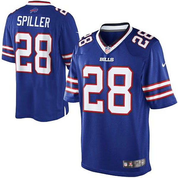 Men's Buffalo Bills #28 CJ Spiller Nike Royal Blue Team Color Limited Jersey