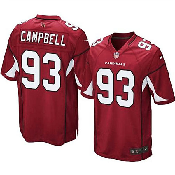 Mens Arizona Cardinals #93 Calais Campbell Nike Cardinal Game Jersey