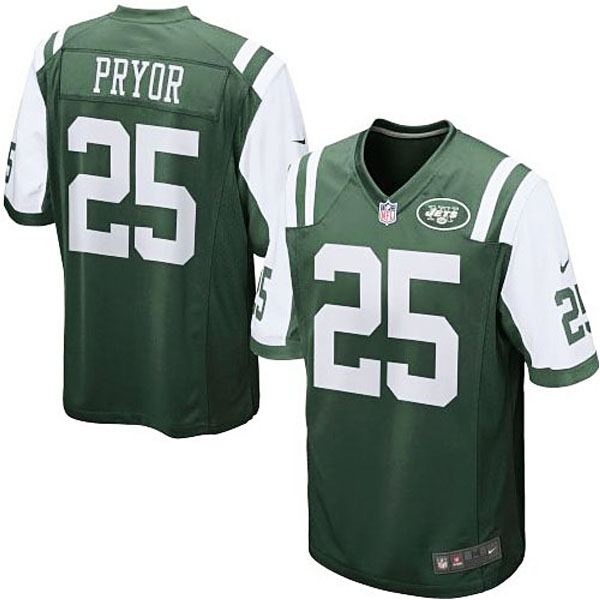 Mens New York Jets #25 Calvin Pryor Nike Green Game Jersey