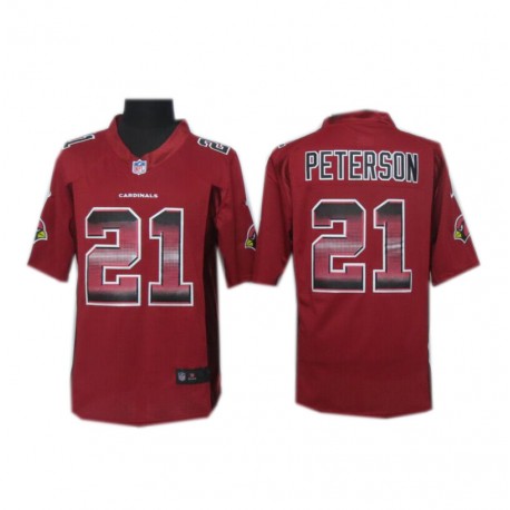 Arizona Cardinals #21 Patrick Peterson Pro Line Red Fashion Strobe Jersey