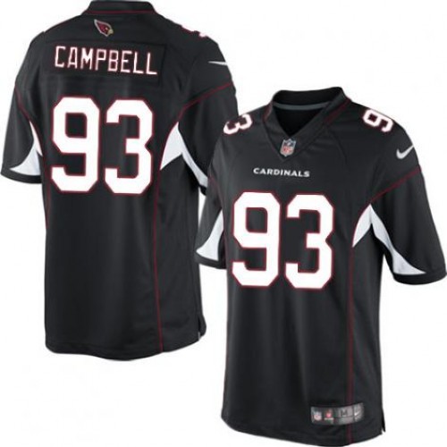 Mens Arizona Cardinals #93 Calais Campbell Black Limited Jersey