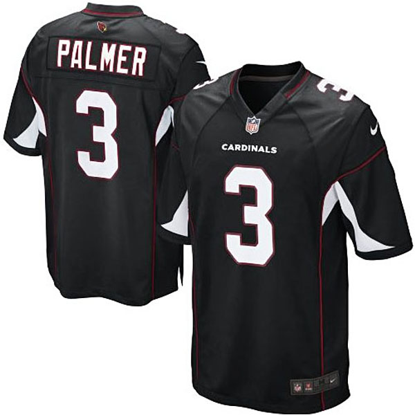 Mens Arizona Cardinals #3 Carson Palmer Nike Black Alternate Game Jersey