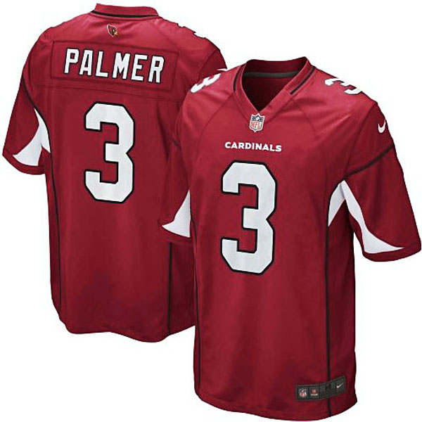 Mens Arizona Cardinals #3 Carson Palmer Nike Cardinal Game Jersey