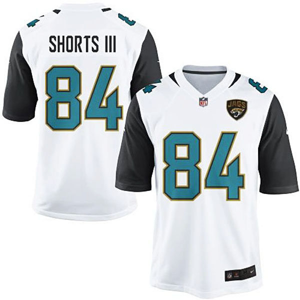 Mens Jacksonville Jaguars #84 Cecil Shorts III Nike White Game Jersey