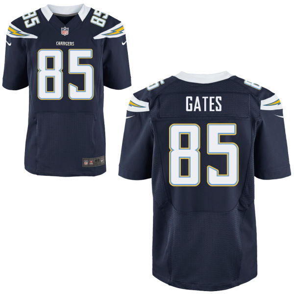 Men's San Diego Chargers #85 Antonio Gates Navy Blue Elite Jersey