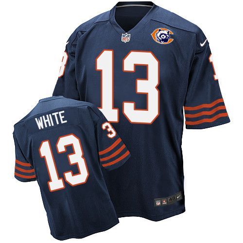 Chicago Bears #13 Kevin White Navy Throwback Jersey