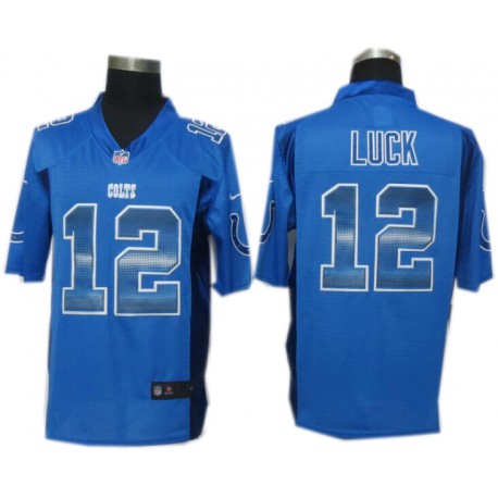 Indianapolis Colt #12 Andrew Luck Blue Fashion Strobe Jersey