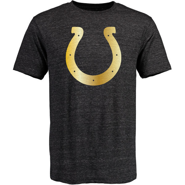 Indianapolis Colts Pro Line Black Gold Collection Tri-Blend T-Shirt