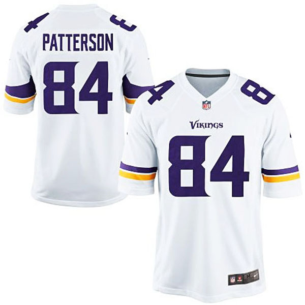 Mens Minnesota Vikings #84 Cordarrelle Patterson Nike White Game Jersey