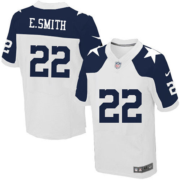 Dallas Cowboys #22 Emmitt Smith White Elite Jersey