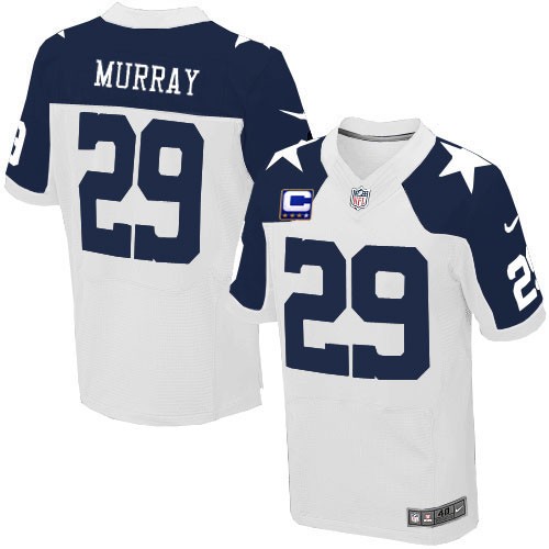 Men's Dallas Cowboys #29 DeMarco Murray White Elite Jersey