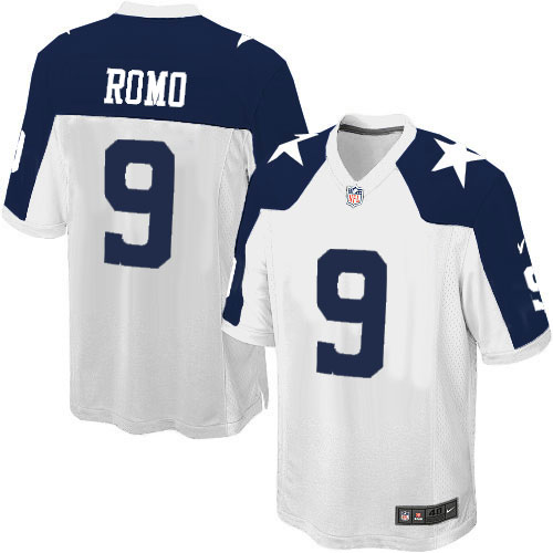 Men's Dallas Cowboys #9 Tony Romo White Game Jersey