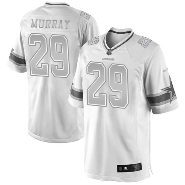 Dallas Cowboys #29 DeMarco Murray White Platinum Limited Jersey