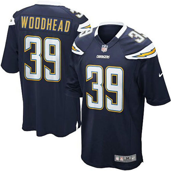 Mens San Diego Chargers #39 Danny Woodhead Nike Navy Blue Game Jersey