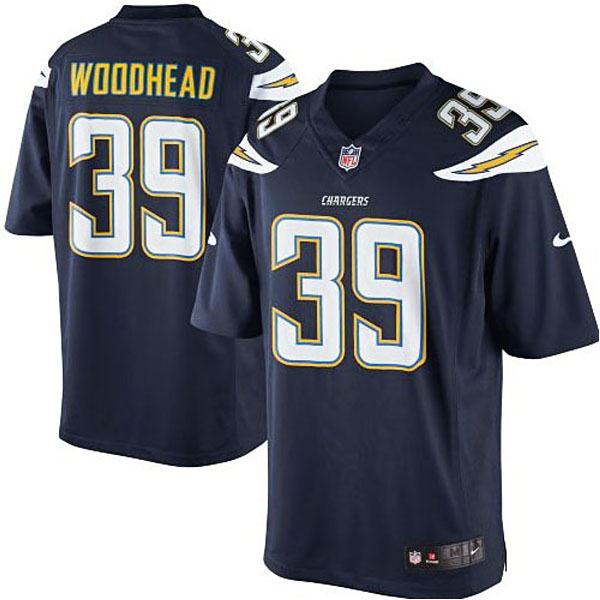 Men's San Diego Chargers #39 Danny Woodhead Nike Navy Blue Team Color Limited Jersey