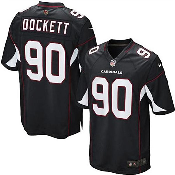 Mens Arizona Cardinals #90 Darnell Dockett Nike Black Alternate Game Jersey