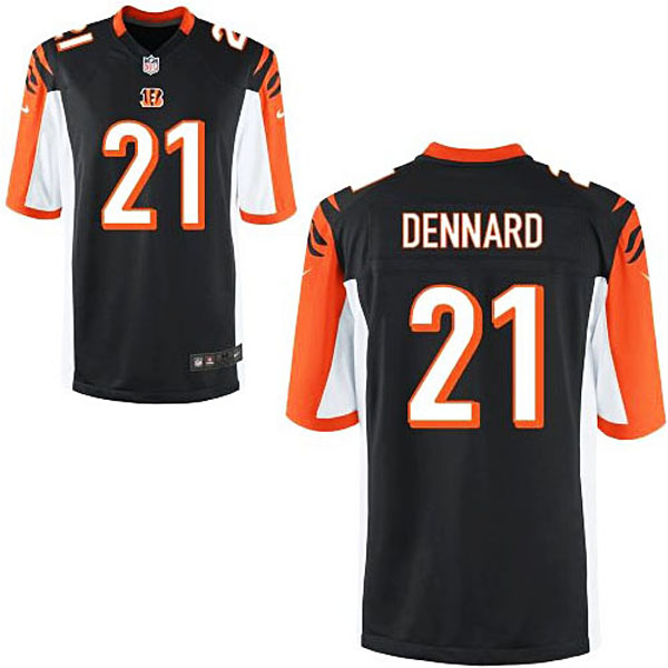 Mens Cincinnati Bengals #21 Darqueze Dennard Nike Black Game Jersey