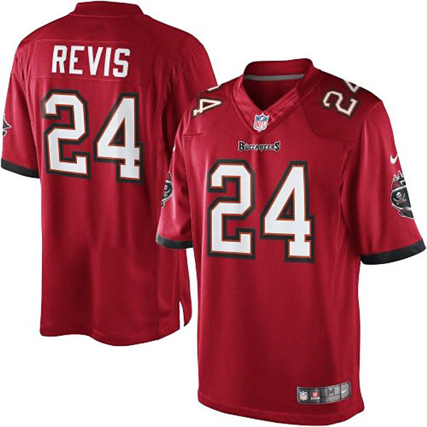 Nike Darrelle Revis Tampa Bay Buccaneers #24 Limited Jersey-Red