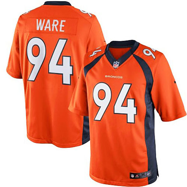 Men's Denver Broncos #94 DeMarcus Ware Nike Orange Limited Jersey