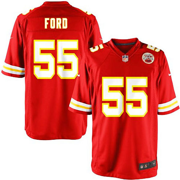 Men's Kansas City Chiefs #55 Dee Ford Nike Red Game Jersey