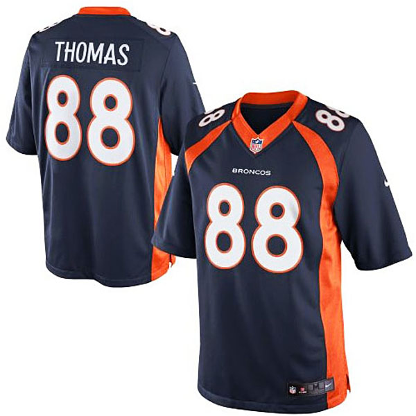 Men's Denver Broncos #88 Demaryius Thomas Nike Navy Blue Alternate Limited Jersey