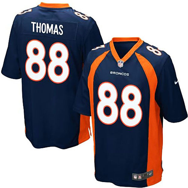 Mens Denver Broncos #88 Demaryius Thomas Nike Navy Blue Game Jersey