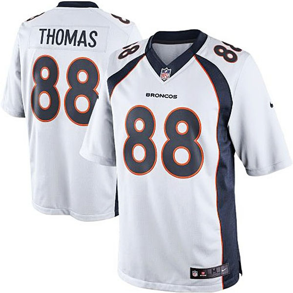 Men's Denver Broncos #88 Demaryius Thomas Nike White Limited Jersey