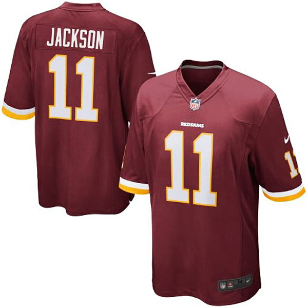 Mens Washington Redskins #11 Desean Jackson Nike Burgundy Game Jersey