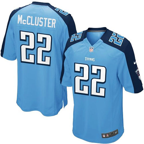 Mens Tennessee Titans #22 Dexter McCluster Nike Light Blue Game Jersey